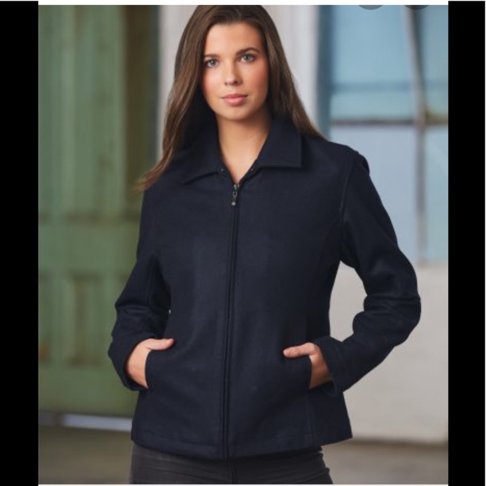 Towne Collection by London Fog Black Coat Sz S